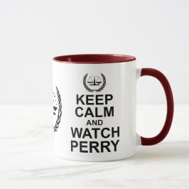 Behållans Lugn och bevakning av Perry Legal Humor Mugg