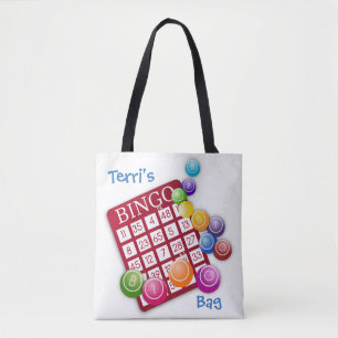Behållans Lugn och Bingo On *Personlig* Tygkasse