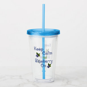 Behållans Lugn och blåbär på akryltuggare Take Away Mugg