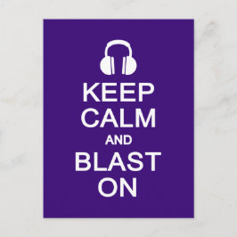 Behållans Lugn och Blast On-vykort, anpassa Vykort