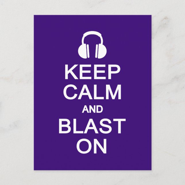 Behållans Lugn och Blast On-vykort, anpassa Vykort (Framsida)