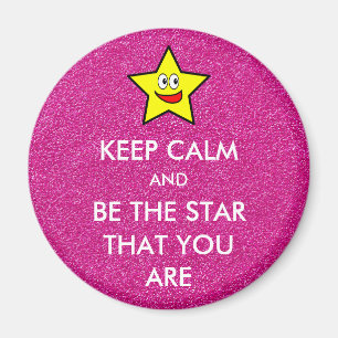 Behållans Lugn och bli stjärnan som du är Glitter Magnet