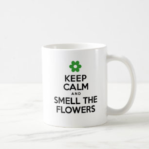 Behållans Lugn och blötläggning av blommorna Vår M Kaffemugg