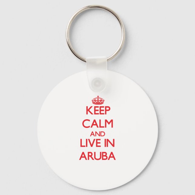 Behållans Lugn och boende i Aruba Nyckelring (Framsida)