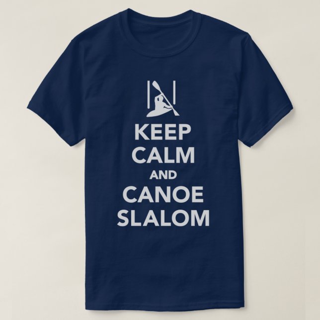 Behållans lugn och Canoe slalom T Shirt (Design framsida)