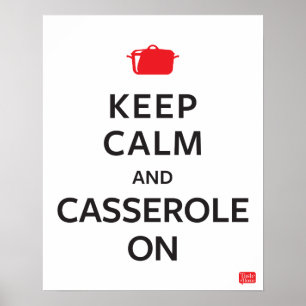 Behållans Lugn och Casserole on Poster