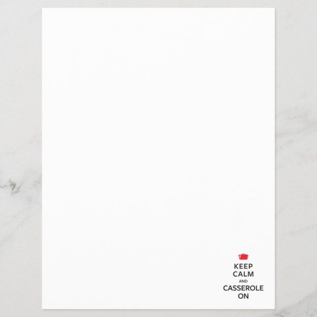 Behållans Lugn och Casserole on Reklamblad (Framsidan)