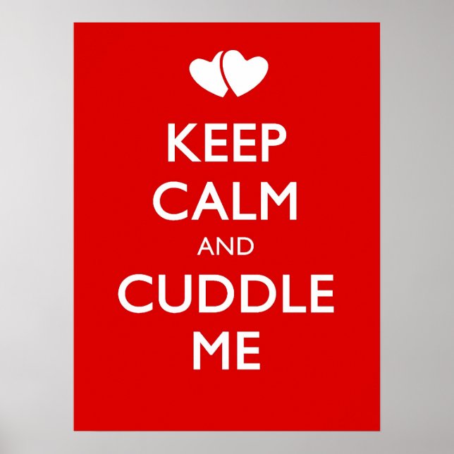 BEHÅLLANS LUGN OCH CUDDLE MIG POSTER (Framsidan)