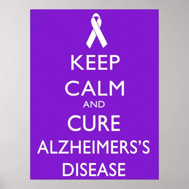 Behållans lugn och Cure Alzheimers sjukdom Poster (Framsidan)