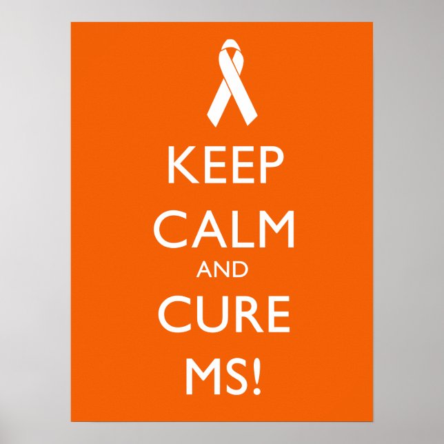Behållans lugn och Cure MS - Många Sclerosis Poster (Framsidan)