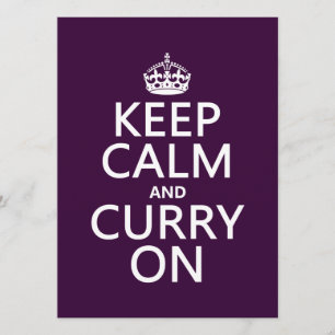 Behållans Lugn och Curry On Inbjudningar