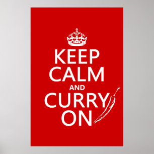Behållans Lugn och Curry On Poster