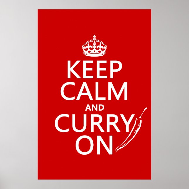 Behållans Lugn och Curry On Poster (Framsidan)