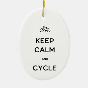 Behållans Lugn och Cycle Bike Ceramic Ornament