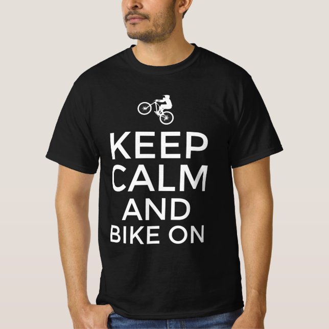 Behållans lugn och cykel på t shirt (Framsida)