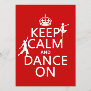 Behållans Lugn och Dance On (i alla färger) Inbjudningar