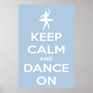 Behållans Lugn och Dance On Light Blue Poster