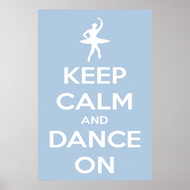 Behållans Lugn och Dance On Light Blue Poster (Framsidan)