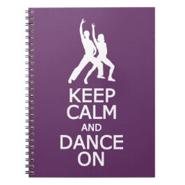 Behållans Lugn och Dance på anpassningsbar färg-da Anteckningsbok