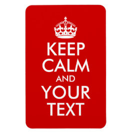 Behållans Lugn och din text Magnet
