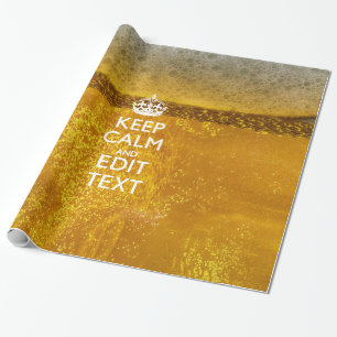 Behållans Lugn och din text under ett Underbart öl Presentpapper