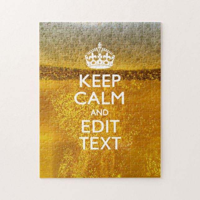 Behållans Lugn och din text under ett visst Kall Pussel (Vertikal)