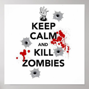 behållans lugn och döda zombies poster