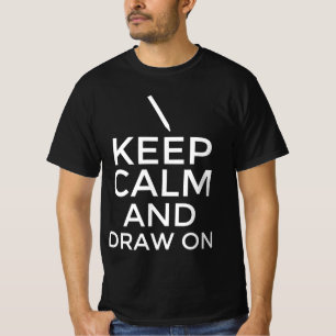 Behållans lugn och dra på t shirt