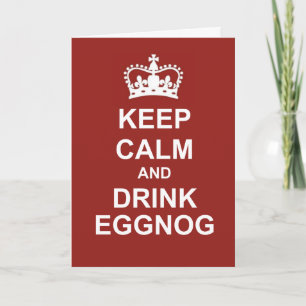 BEHÅLLANS LUGN- OCH DRINKEGGNOG-gratulationskort Helgkort
