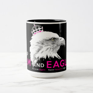Behållans Lugn och Eagle On! Två-Tonad Mugg