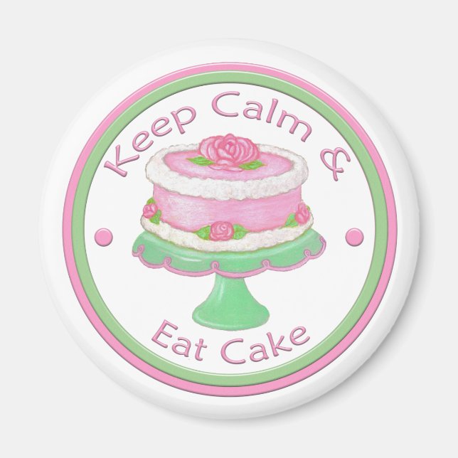 Behållans Lugn och Eat Cake Magnet (Framsidan)