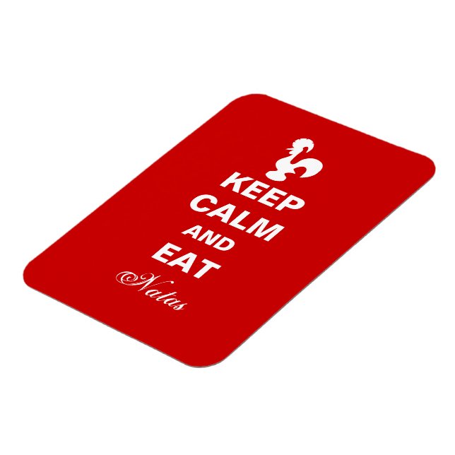 Behållans Lugn och Eat Natas flexibla magnet. Magnet (Vänstra Sidan)