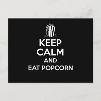 Behållans Lugn och Eat Popcorn Skriv ut Maj Boxes Vykort