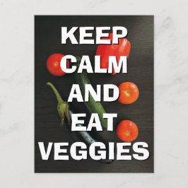 Behållans Lugn och Eat Veggies vykort