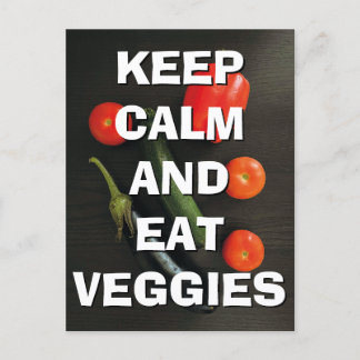 Behållans Lugn och Eat Veggies vykort