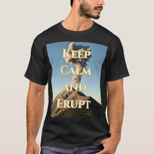 Behållans Lugn och Erupt - Volcanic Thmet T-Shirt