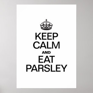 BEHÅLLANS LUGN OCH ETTPARSLEY POSTER