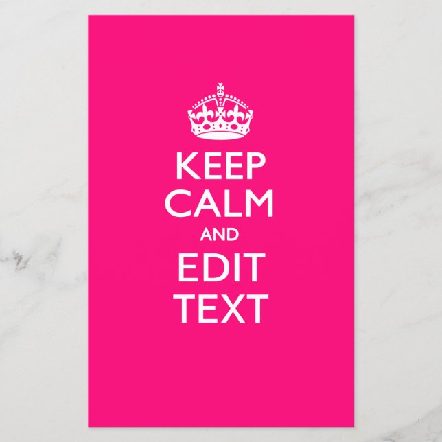 BEHÅLLANS LUGN och få din text om ROSA Flygblad (Framsidan)