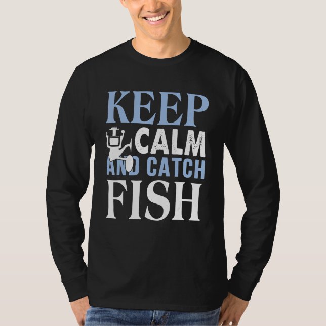 Behållans Lugn och fångst av en fisk T Shirt (Framsida)