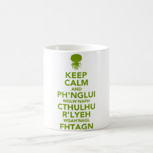 Behållans Lugn och Fhtagn Kaffemugg