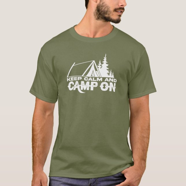 Behållans Lugn och filmklipp på text och symboler T Shirt (Framsida)