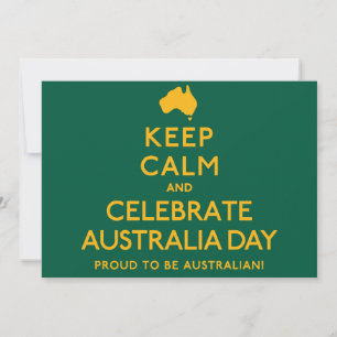 Behållans Lugn och fira Australiens dag! Inbjudningar