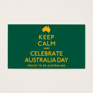 Behållans Lugn och fira Australiens dag! Visitkort