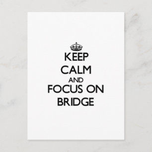 Behållans lugn och fokus på Bridge Vykort