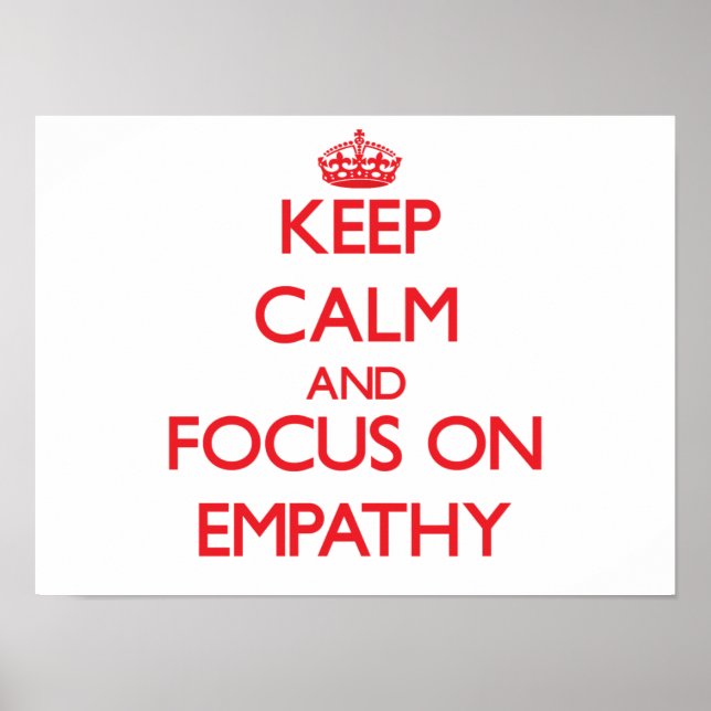 Behållans Lugn och fokus på EMPATHY Poster (Framsidan)