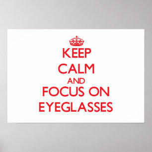 Behållans Lugn och fokus på EYEGLASSES Poster
