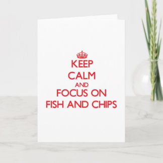 Behållans Lugn och fokus på fisk och Chip Kort
