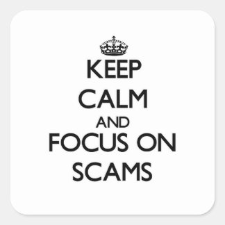 Behållans Lugn och fokus på kameror Fyrkantigt Klistermärke