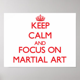 Behållans Lugn och fokus på martialkonst Poster