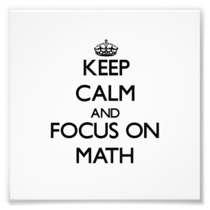 Behållans Lugn och fokus på matematik Fototryck